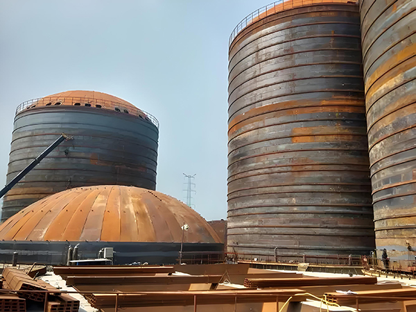 幸福路街道焦粉钢板仓